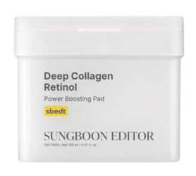 SUNGBOON EDITOR DEEP COLLAGEN RETINOL POWER BOOSTING 100 PAD 190ML