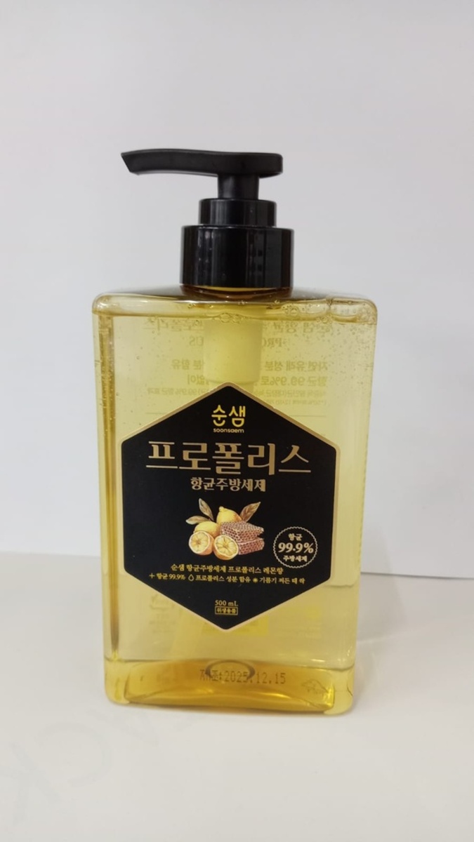 Thumbnail SOONSAEM ANTIBACTERIAL DISHWASHING LIQUID PROPOLIS LEMON 500ML