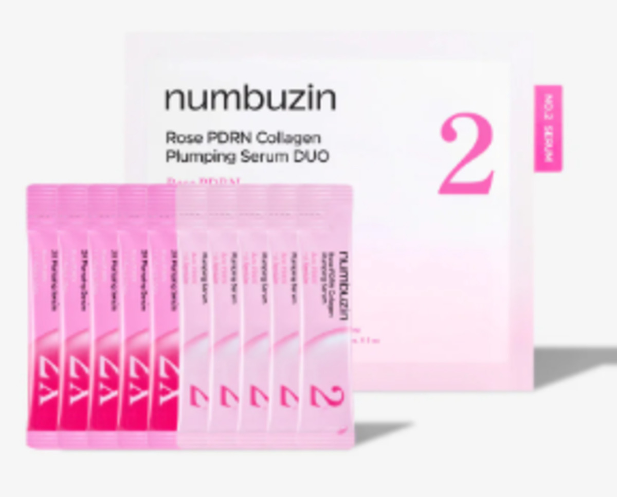 Thumbnail NUMBUZIN ROSE PDRN COLLAGEN PLUMPING SERUM DUO 10EA