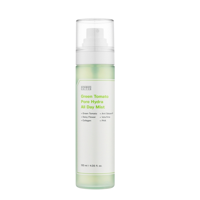 Anúncio: SUNGBOON EDITOR GREEN TOMATO PORE HYDRA ALL DAY MIST 120ML