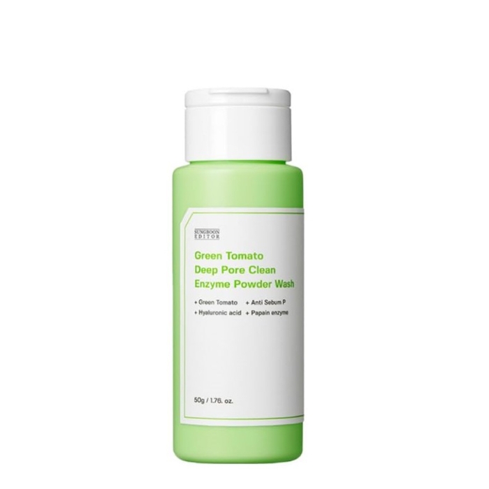 Anúncio: SUNGBOON EDITOR GREEN TOMATO DEEP PORE CLEAN ENZYME POWDER WASH 50 GR.