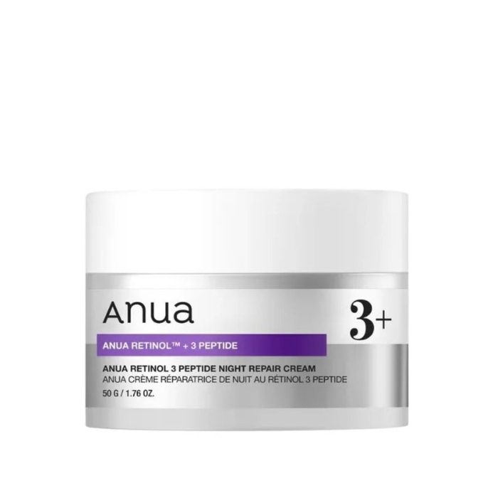 Anúncio: ANUA RETINOL 3 PEPTIDE NIGHT REPAIR CREAM 50G