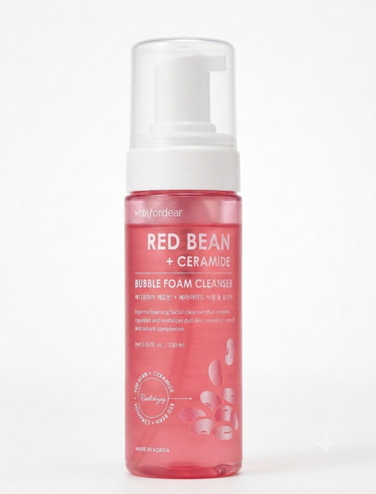 Anúncio: LOOK AT ME RED BEAN+CERAMIDE FOAMING CLEANSER