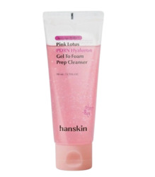 HANSKIN PINK LOTUS PDRN HYALURON PREP GEL TO FOAM CLEANSER