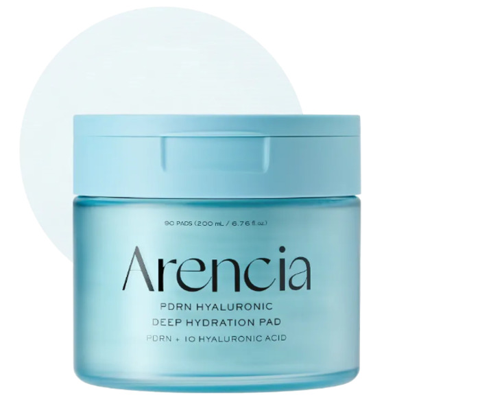 Anúncio: ARENCIA PDRN HYALURONIC DEEP HYDRATION 90 PADS 200ML