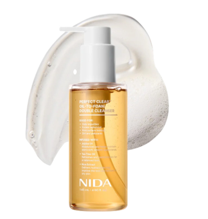Anúncio: NIDA PERFECT CLEAR OIL TO FOAM DOUBLE CLEANSER 145ML