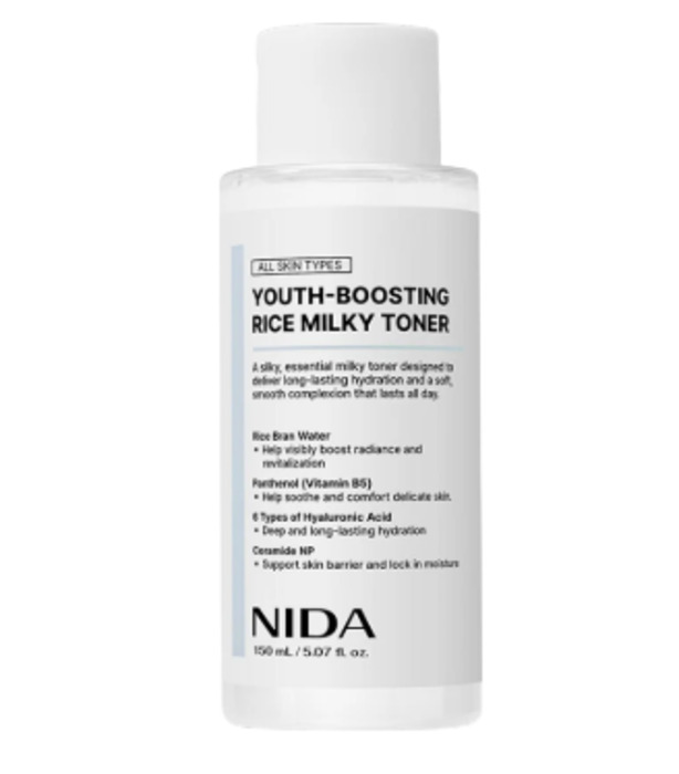 Anúncio: NIDA YOUTH BOOSTING RICE MILKY TONER 150ML