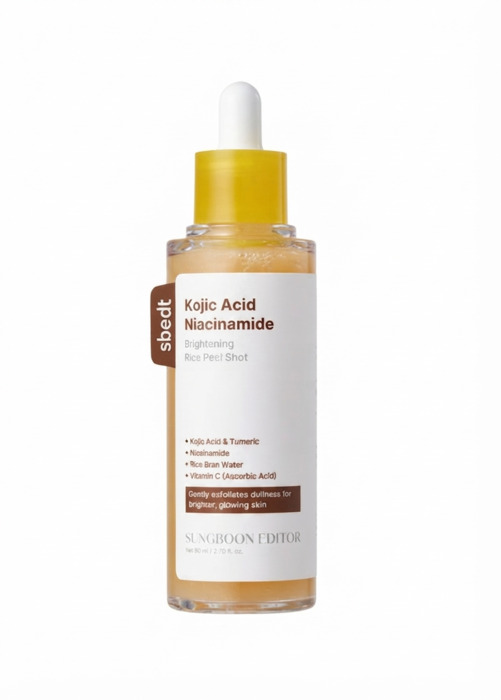Anúncio: SUNGBOON EDITOR KOJIC ACID NIACINAMIDE BRIGHTENIG RICE PEEL SHOT 80ML