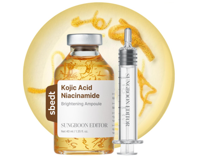 Anúncio: SUNGBOON EDITOR KOJIC ACID NIACINAMIDE BRIGHTENING AMPOULE 40ML