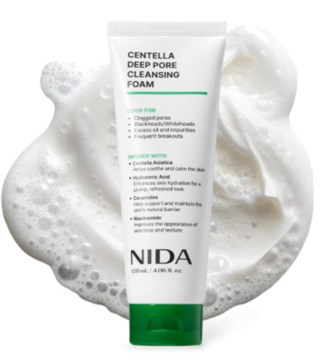 Anúncio: NIDA CENTELLA DEEP PORE CLEANSING FOAM 120ML