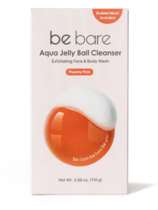 Anúncio: BE BARE AQUA JELLY BALL CLEANSER - PEACHY PINK