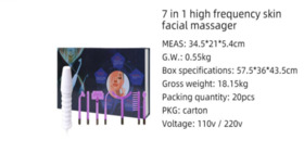 E21--E22 MASAJEADOR FACIAL DE ALTA FRECUENCIA 7 IN 1