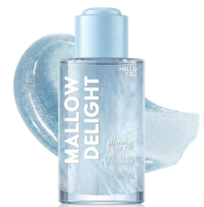 Anúncio: HELLO YOU MALLOW DELIGHT SHIMMER BODY OIL JOJOBA&NIACINAMIDE