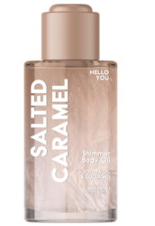 HELLO YOU SALTED CARAMEL SHIMMER BODY OIL JOJOBA & COLLAGEN
