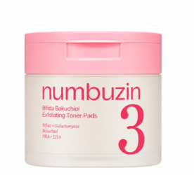 NUMBUZIN BIFIDA BAKUCHIOL EXFOLIATING TONER PADS 190ML
