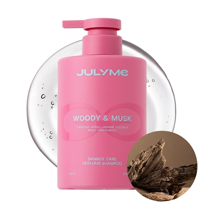 Anúncio: JULYME DAMAGE CARE PERFUME SHAMPOO WOODY & MUSK 500ML
