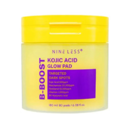 NINELESS B-BOOST KOJIC ACID GLOW TONER 80 PADS